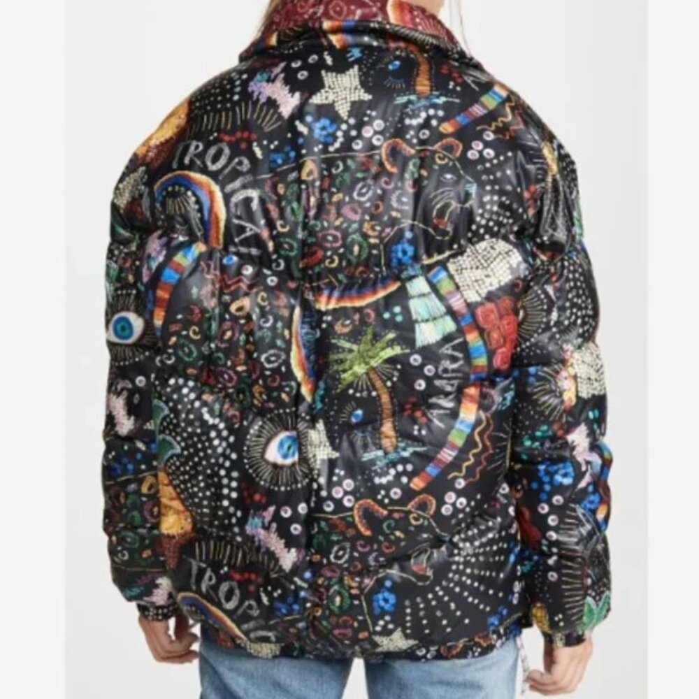FARM Rio Borogodo Reversible Puffer ✨RARE✨ - Picture 2 of 8